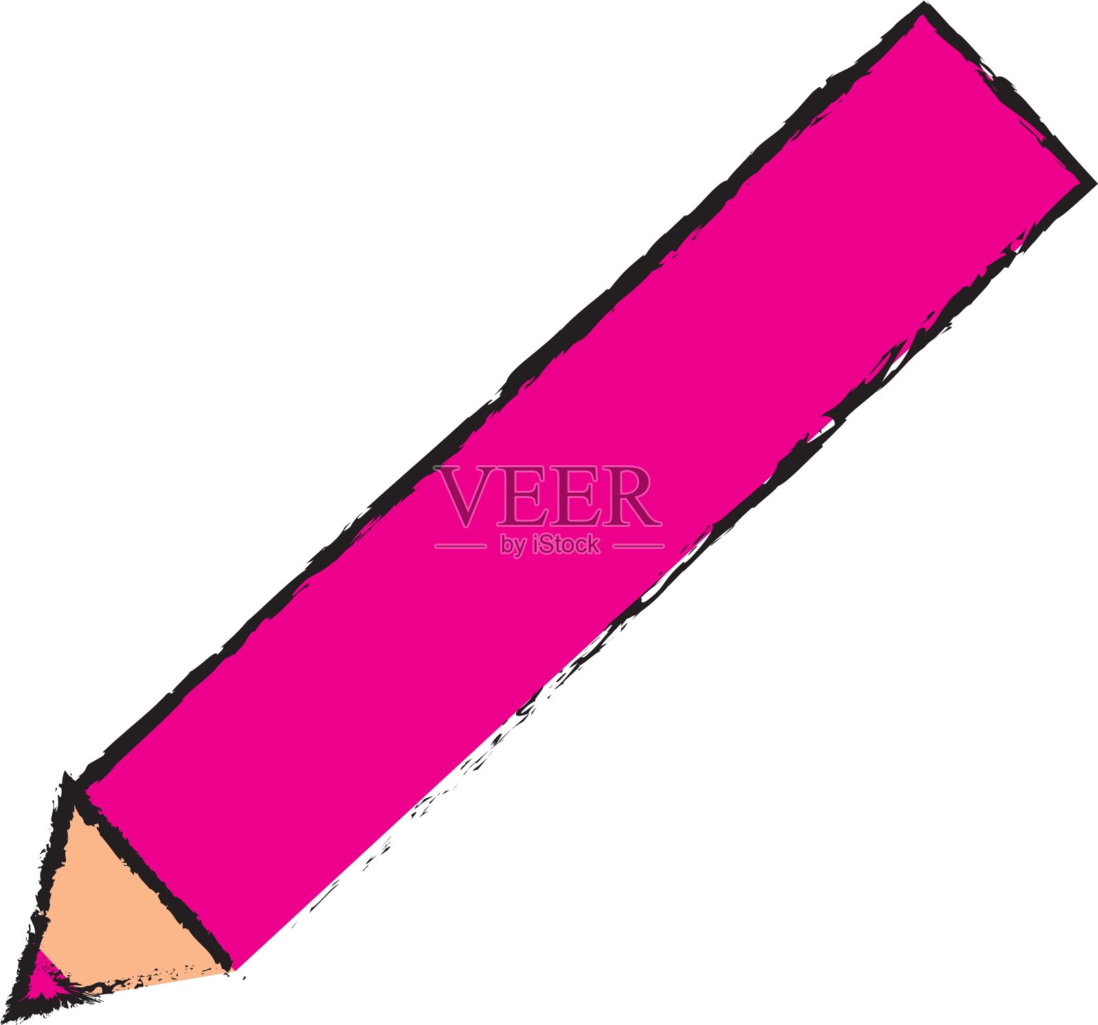 木质彩色铅笔设计元素图片