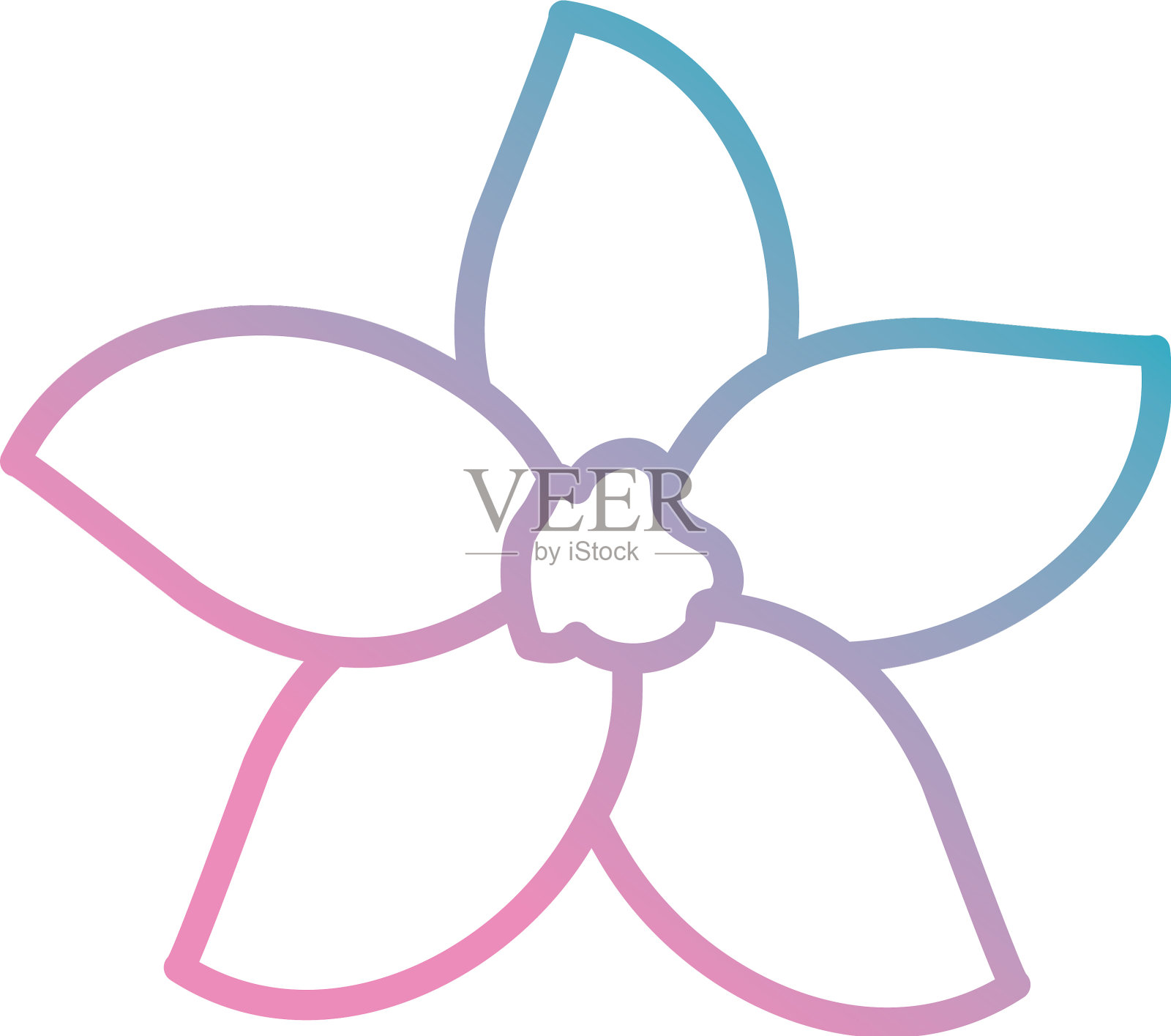 美丽的花朵装饰图标设计元素图片