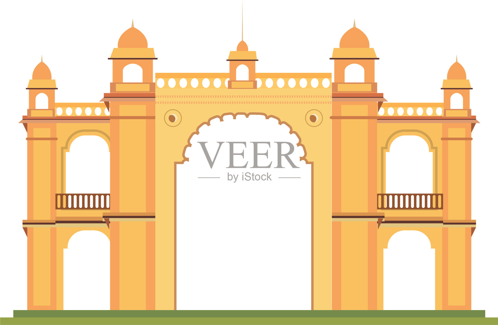 孟买门印度纪念碑设计元素图片