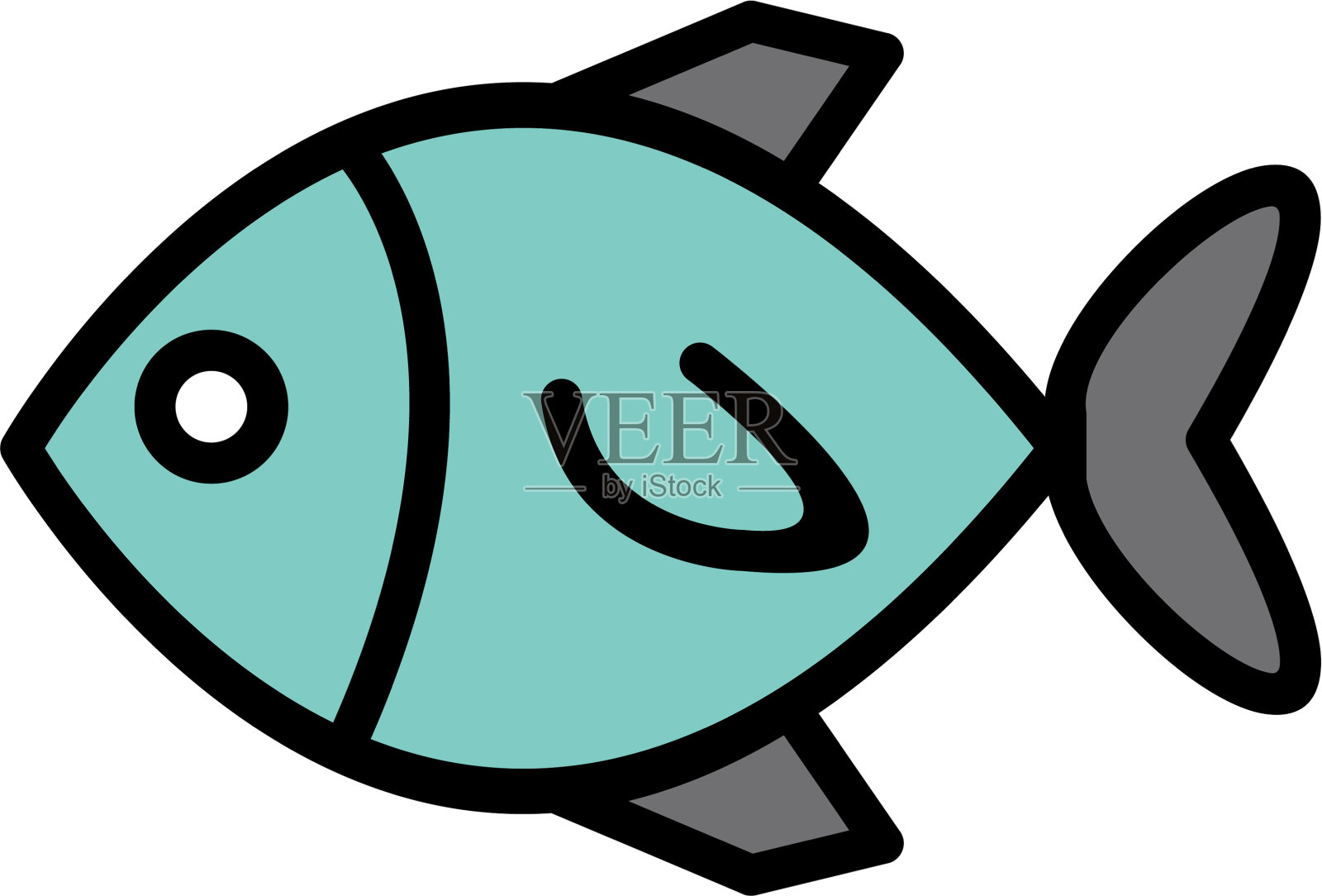 鱼图标设计元素图片