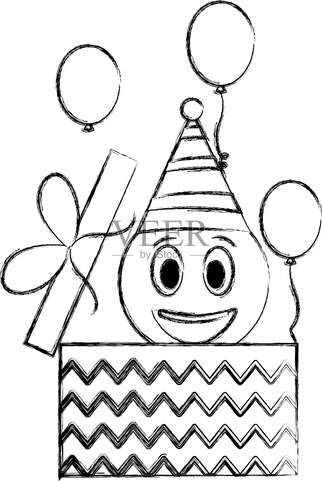 生日礼物盒设计元素图片