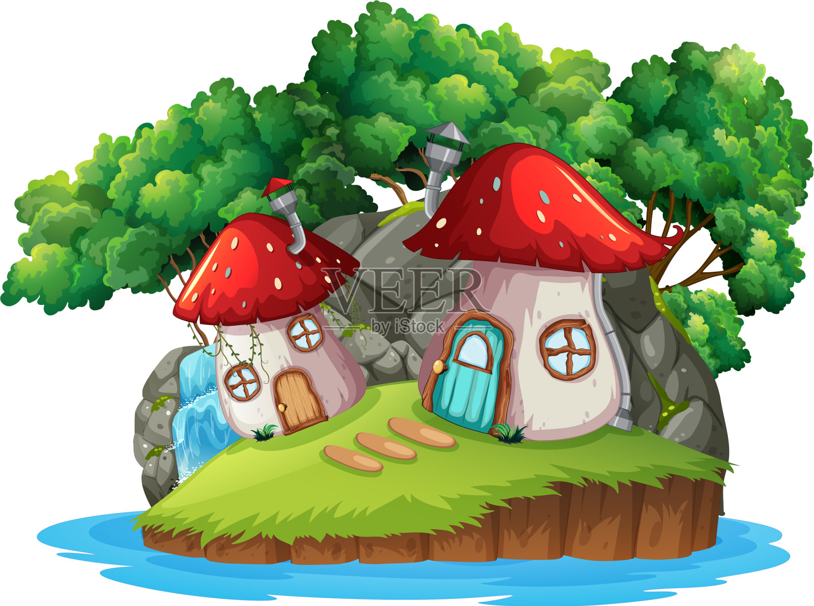 神奇蘑菇屋设计元素图片