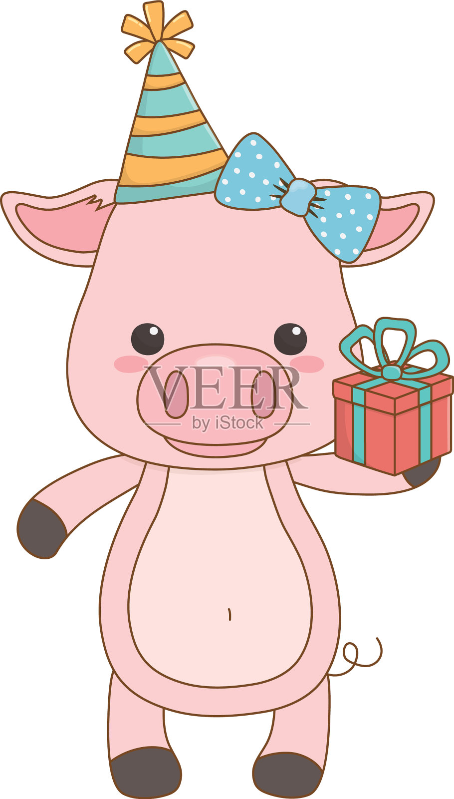 动物卡通与快乐的生日图标设计设计元素图片