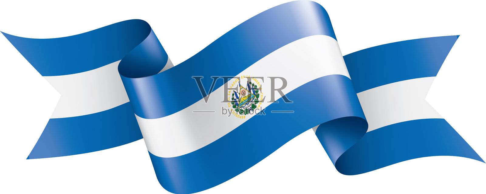 萨尔瓦多国旗上有白色设计元素图片