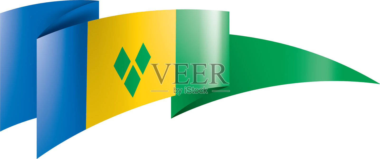 圣文森特和格林纳丁斯旗设计元素图片