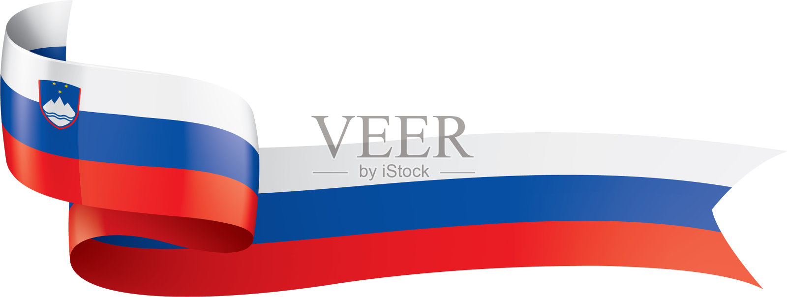 斯洛文尼亚国旗上的白色设计元素图片