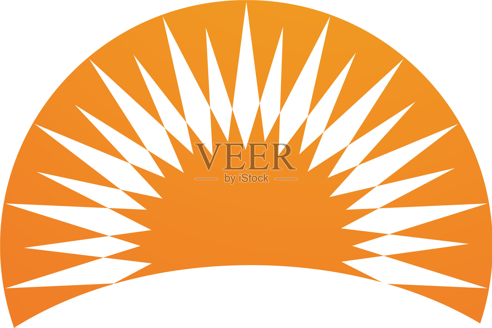 太阳标志和标志明星图标web设计元素图片