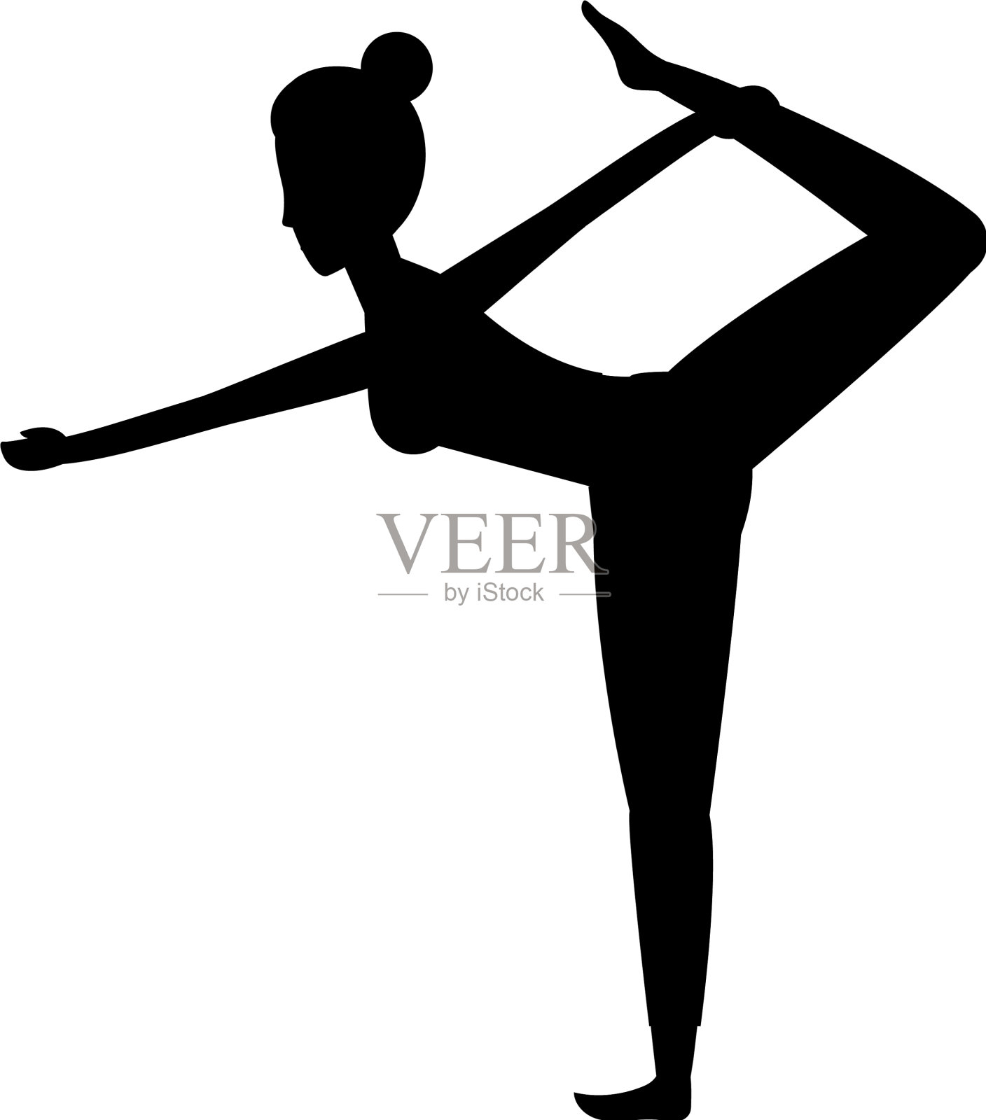 女人和瑜伽设计元素图片