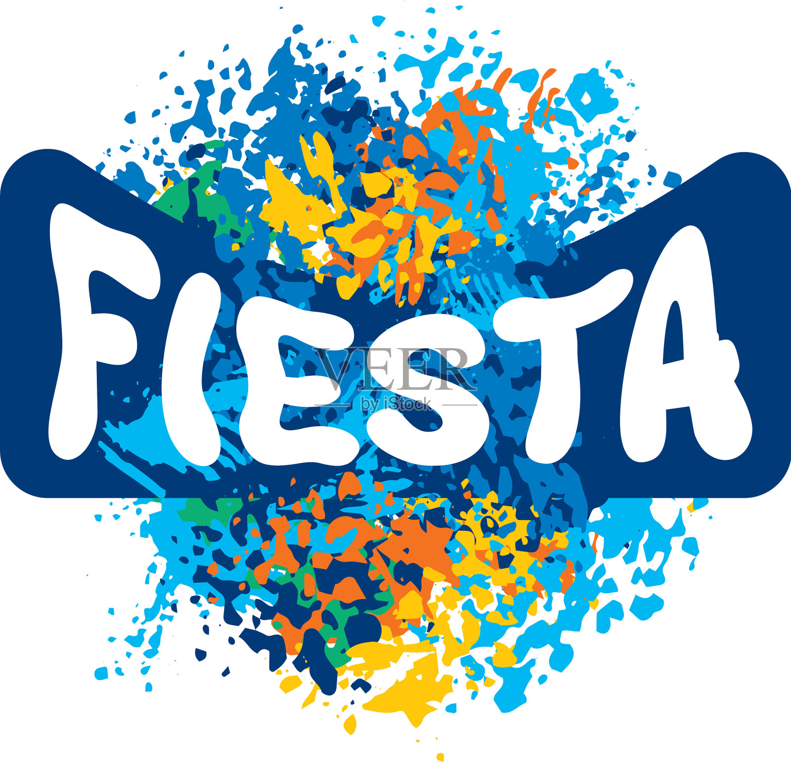 节日的抽象标志设计元素图片