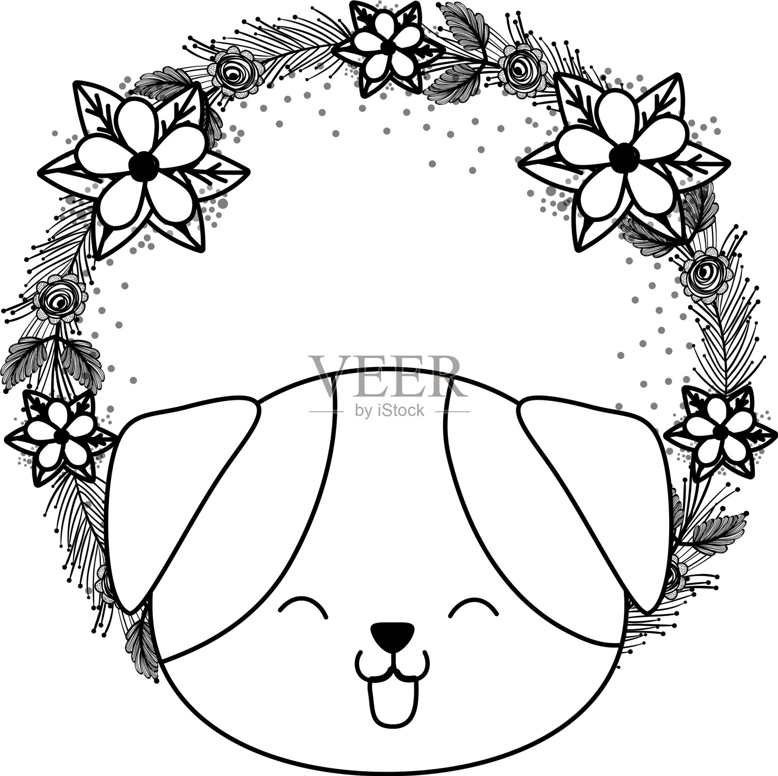 可爱宠物卡通设计元素图片