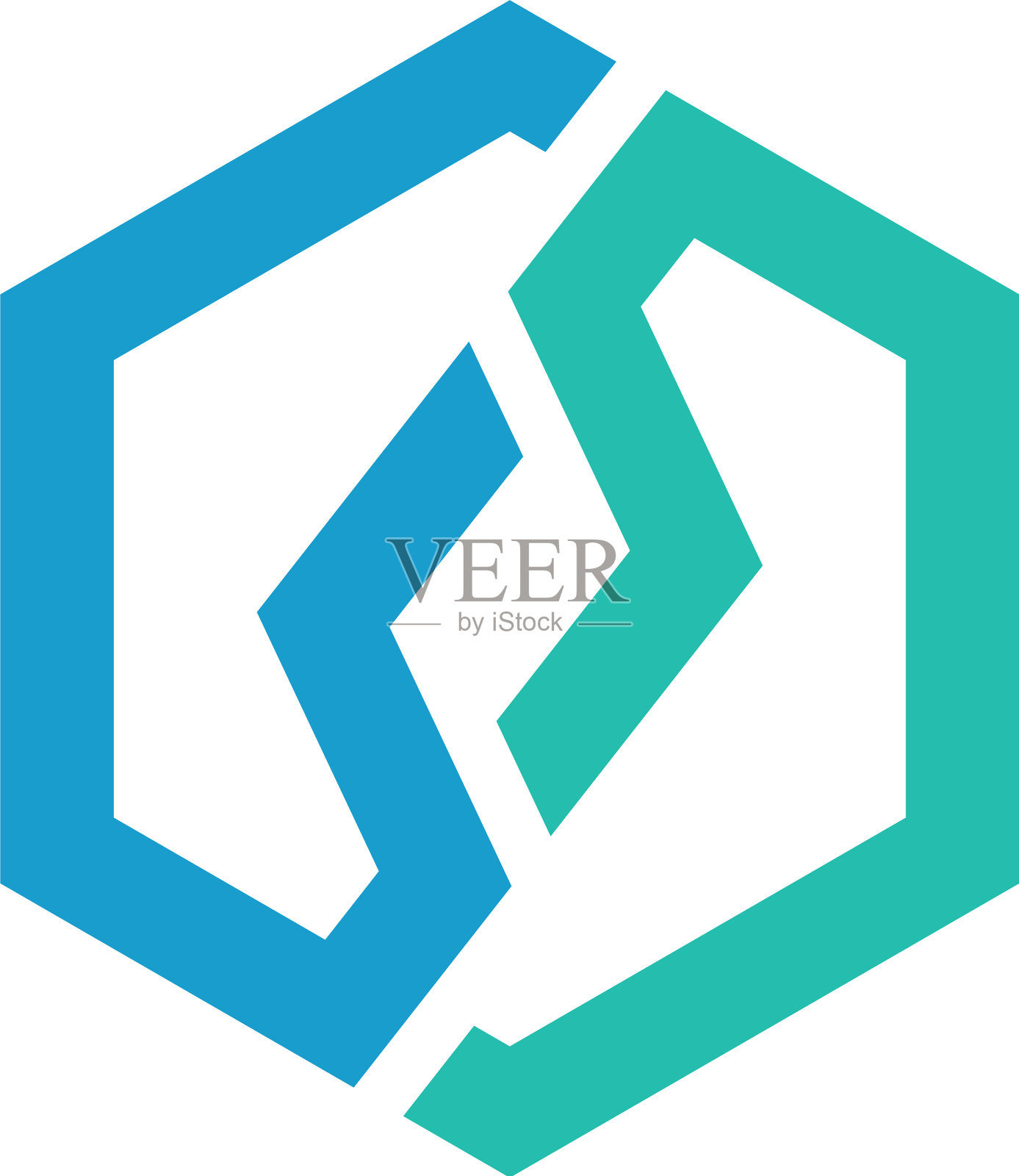 首字母标志模板设计元素图片