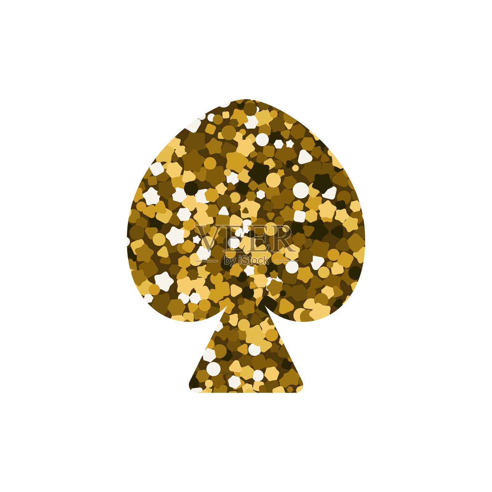 玩纸牌套装派克黑桃设计元素图片