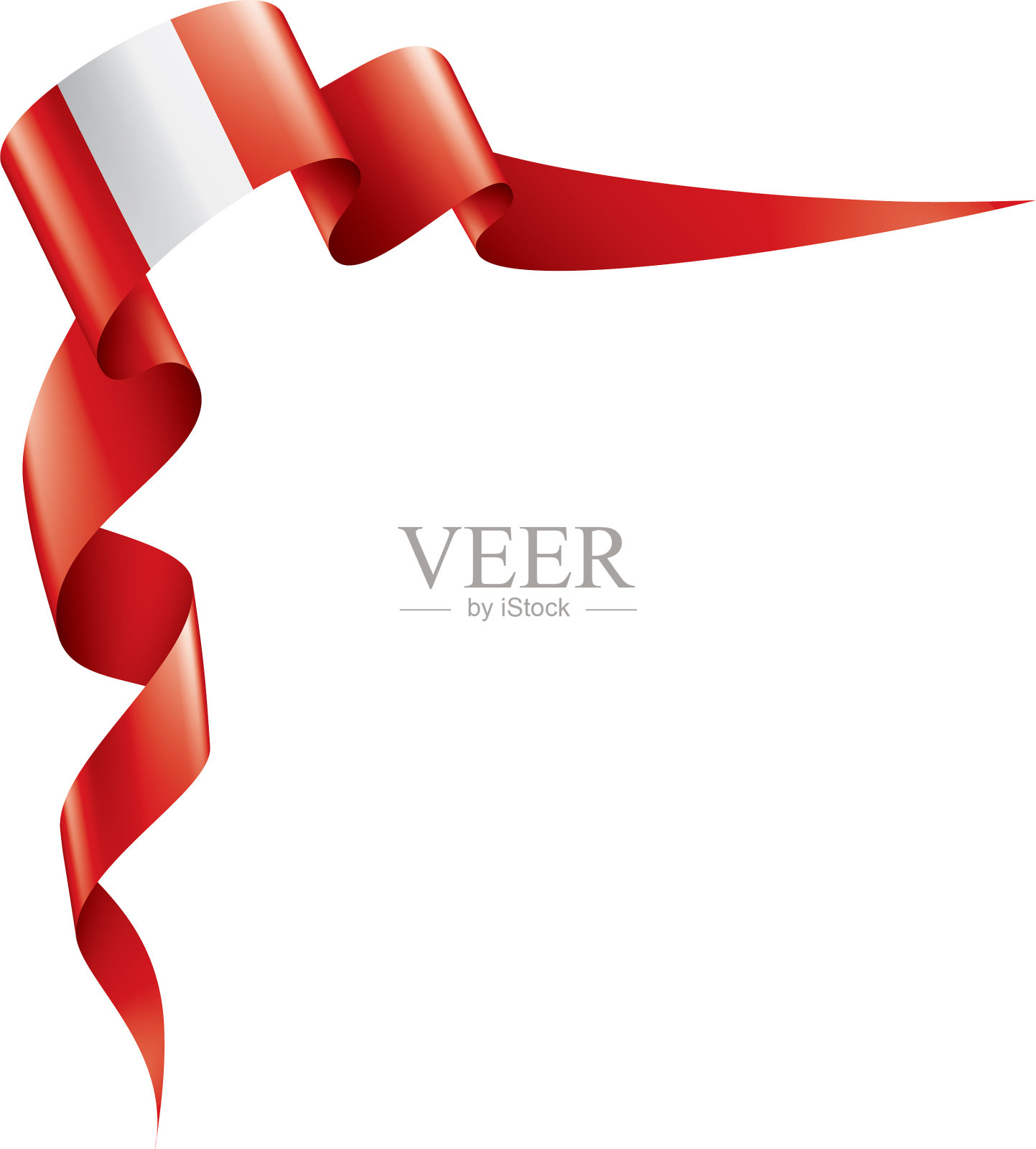 秘鲁国旗上有白色设计元素图片