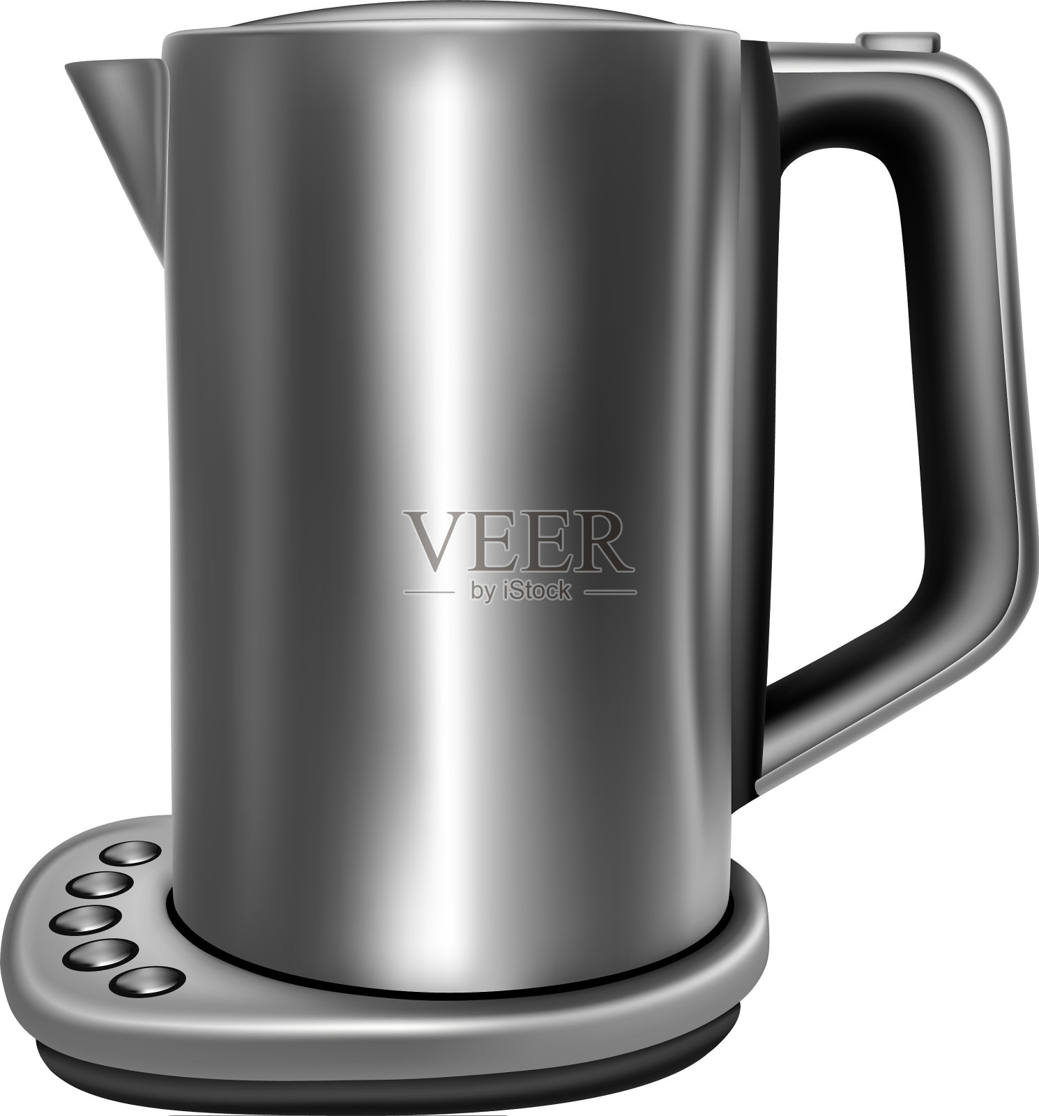 电热水壶放在架子上设计元素图片