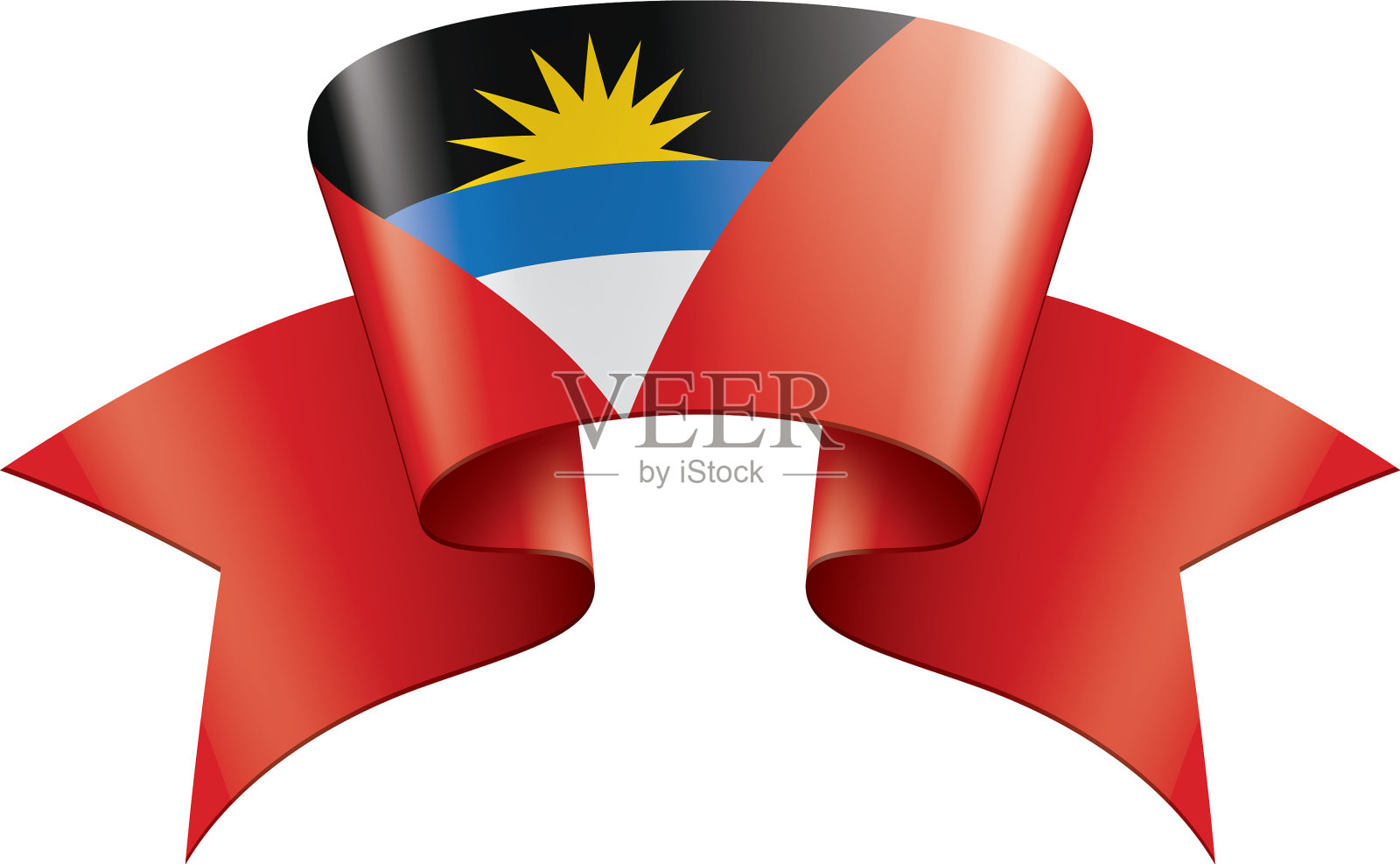 安提瓜和巴布达国旗设计元素图片