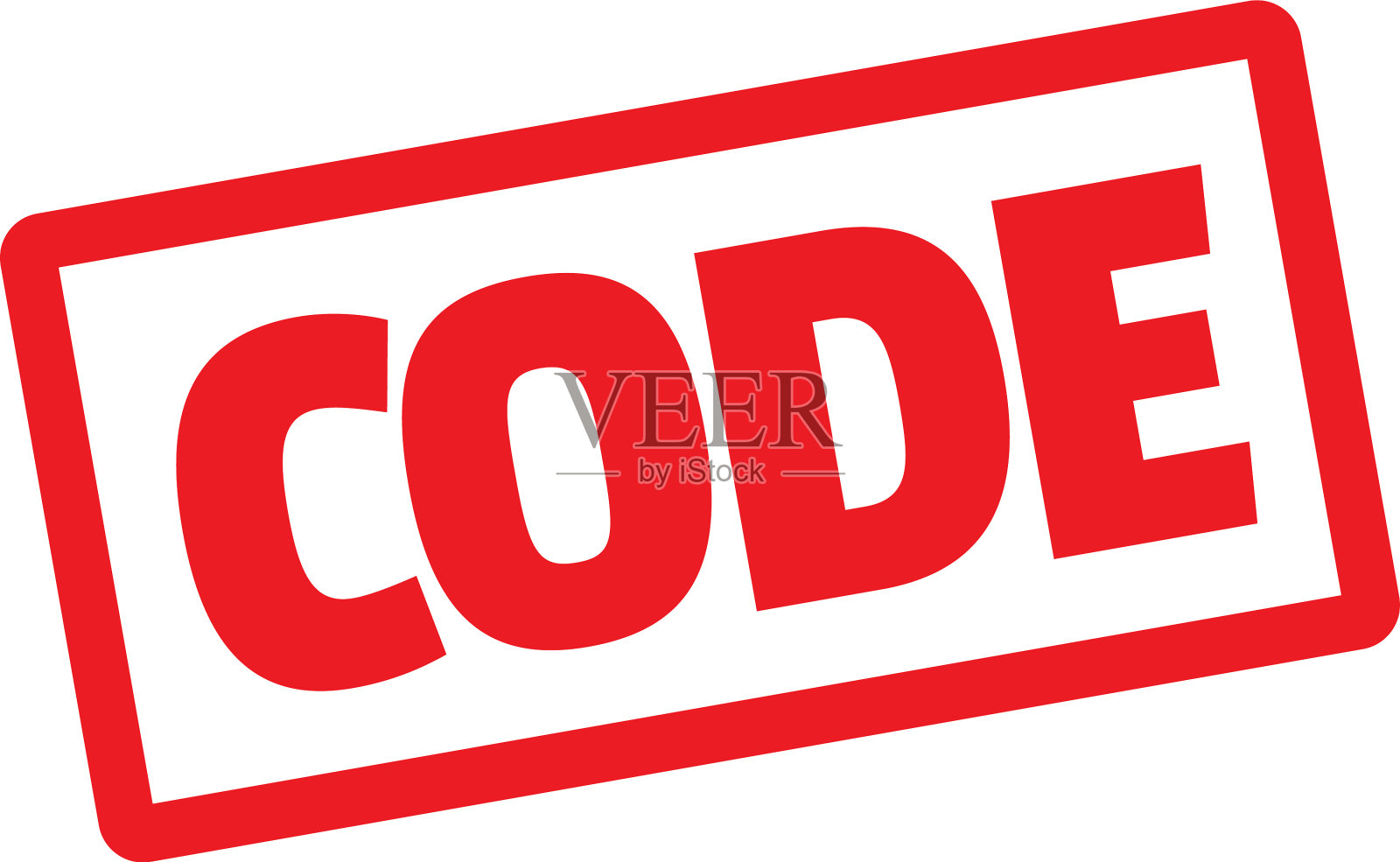 代码戳在白色背景上设计元素图片