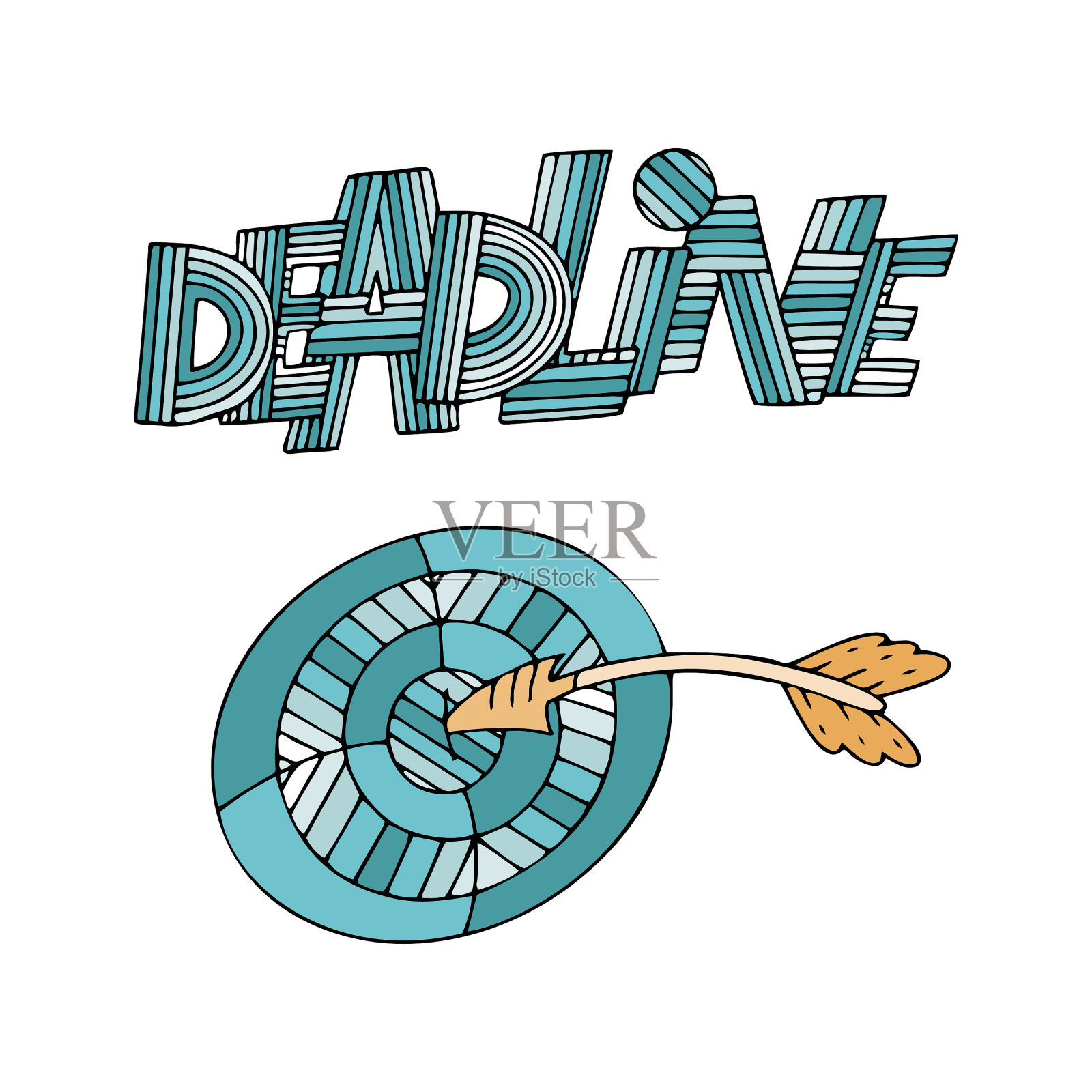 时间管理和拖延症设计元素图片