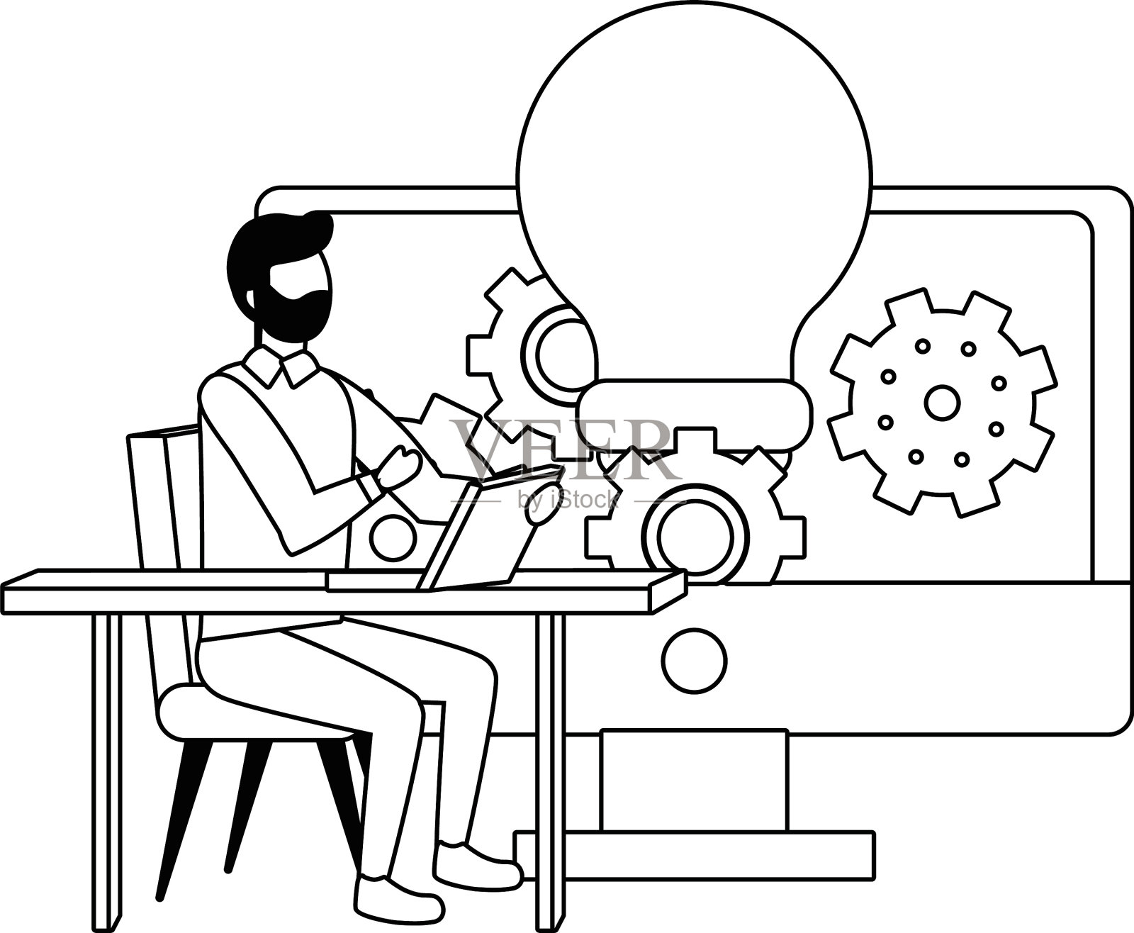 商人头像卡通设计设计元素图片