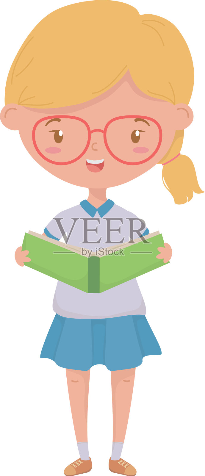 女童学校设计设计元素图片