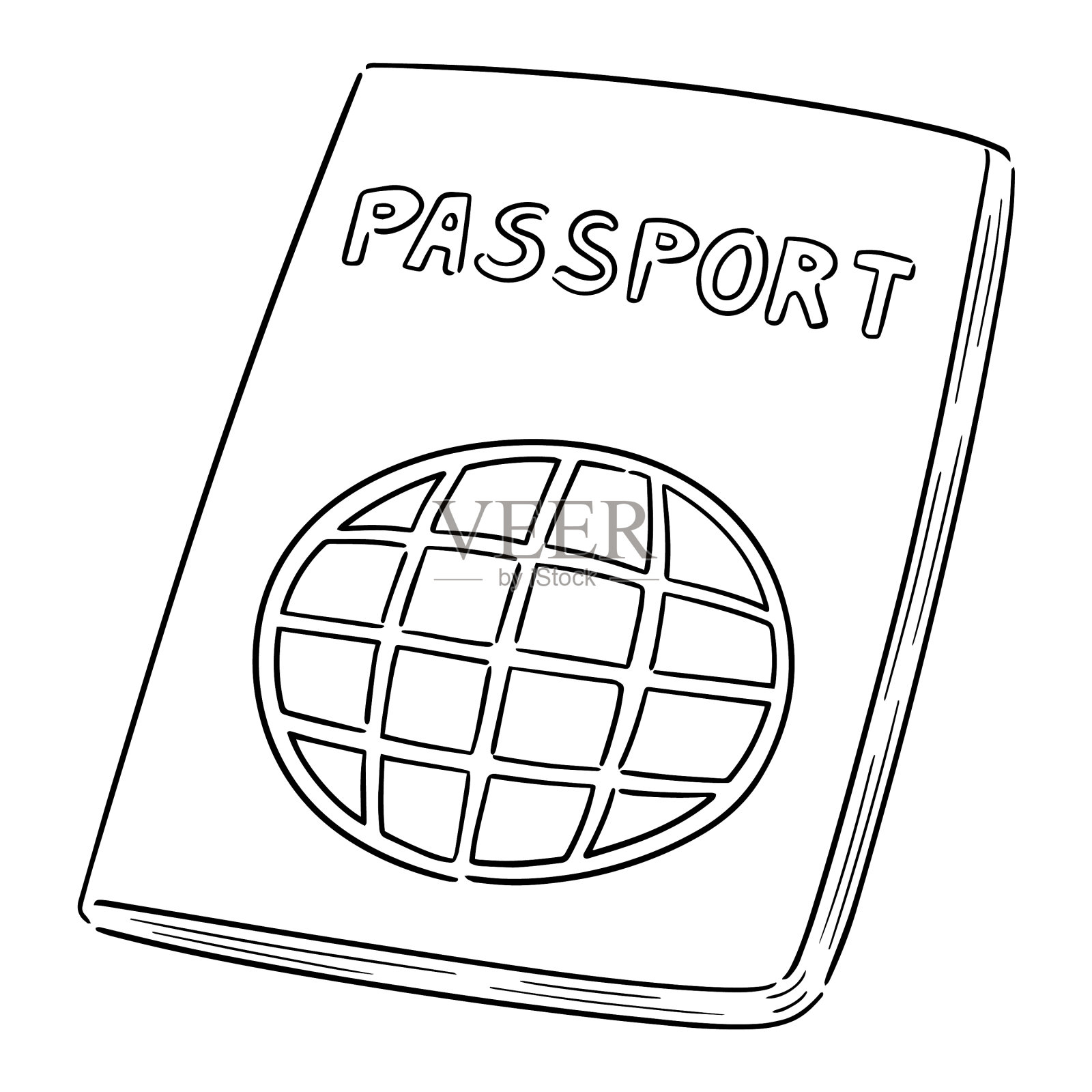 护照设计元素图片