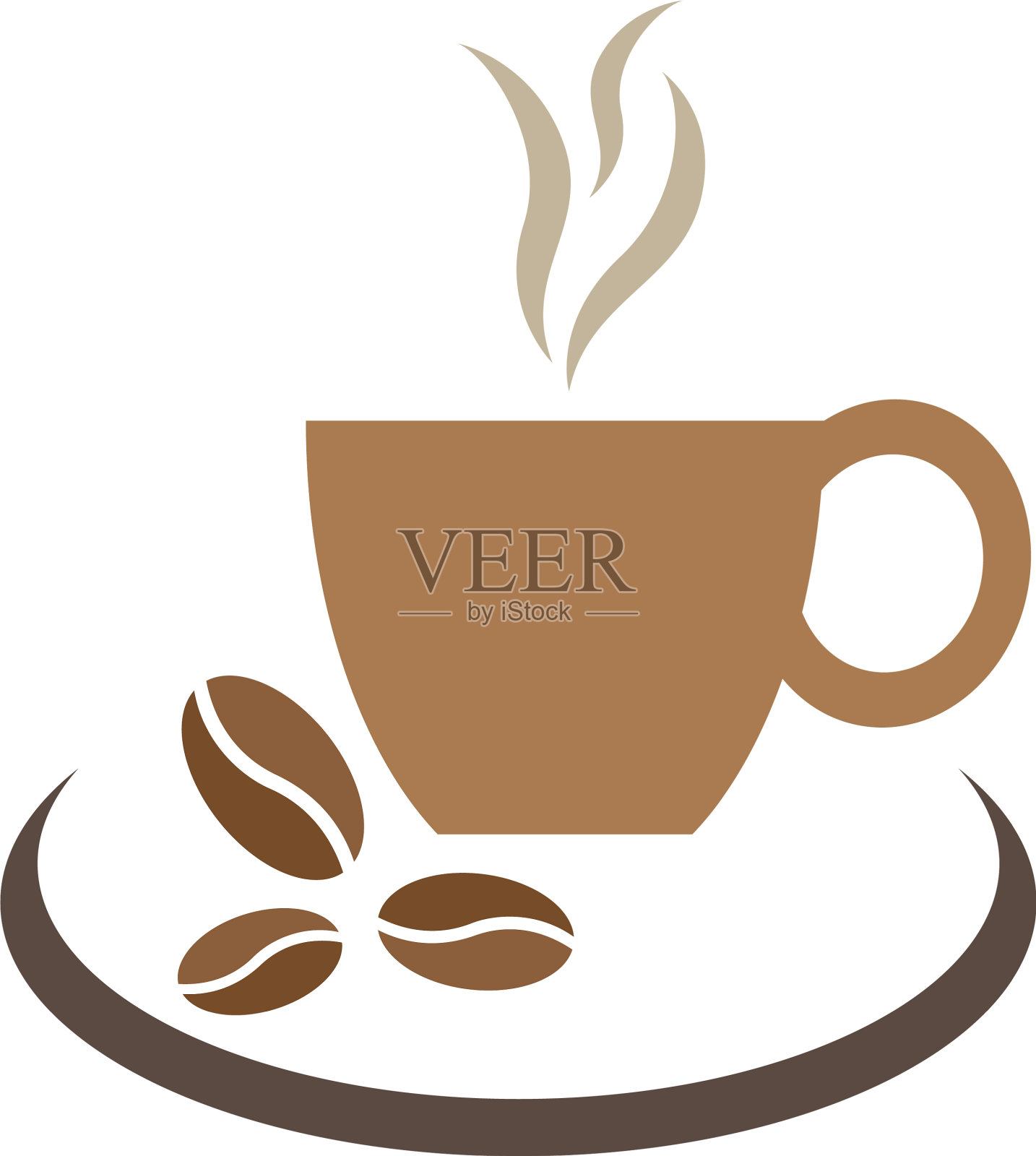 咖啡杯的图标设计元素图片