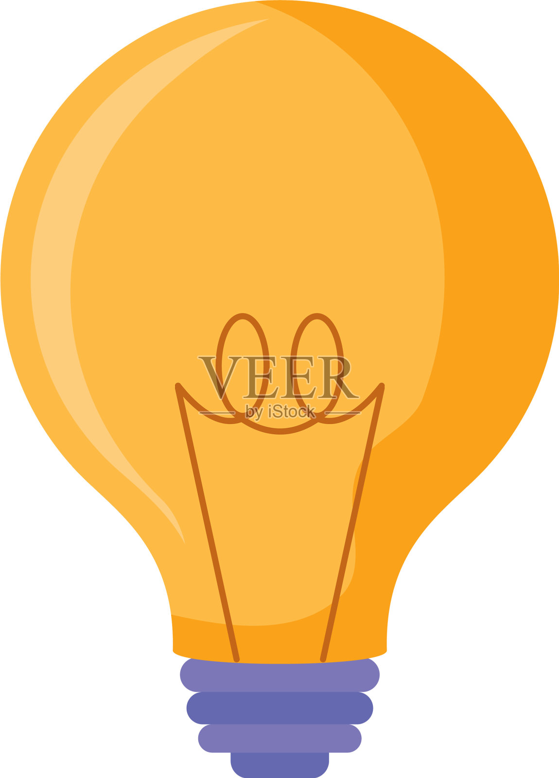 灯泡隔离图标设计元素图片