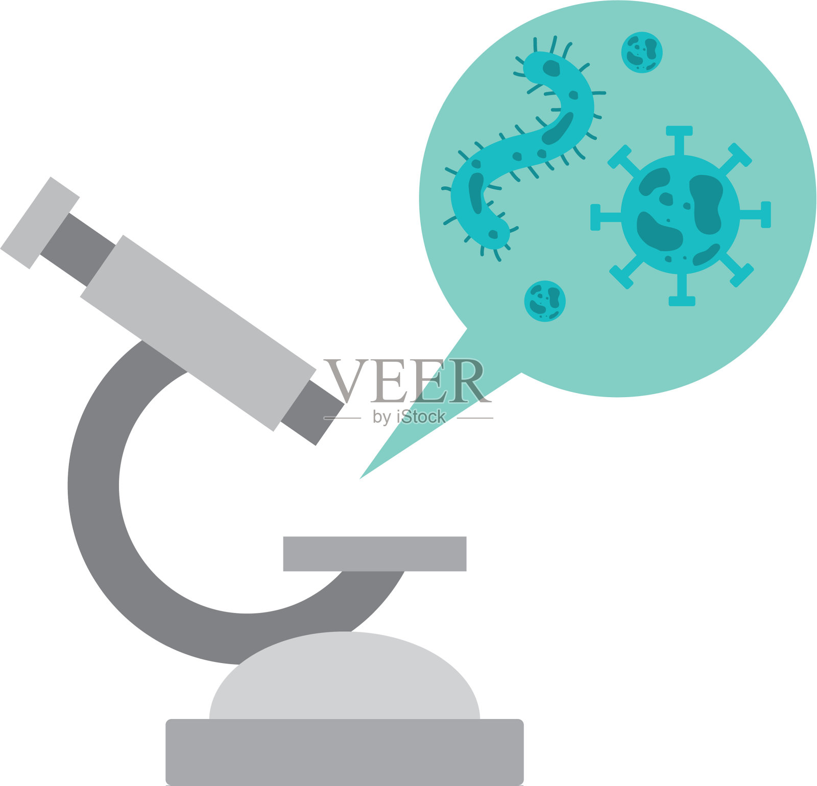 显微镜实验室科学设计元素图片