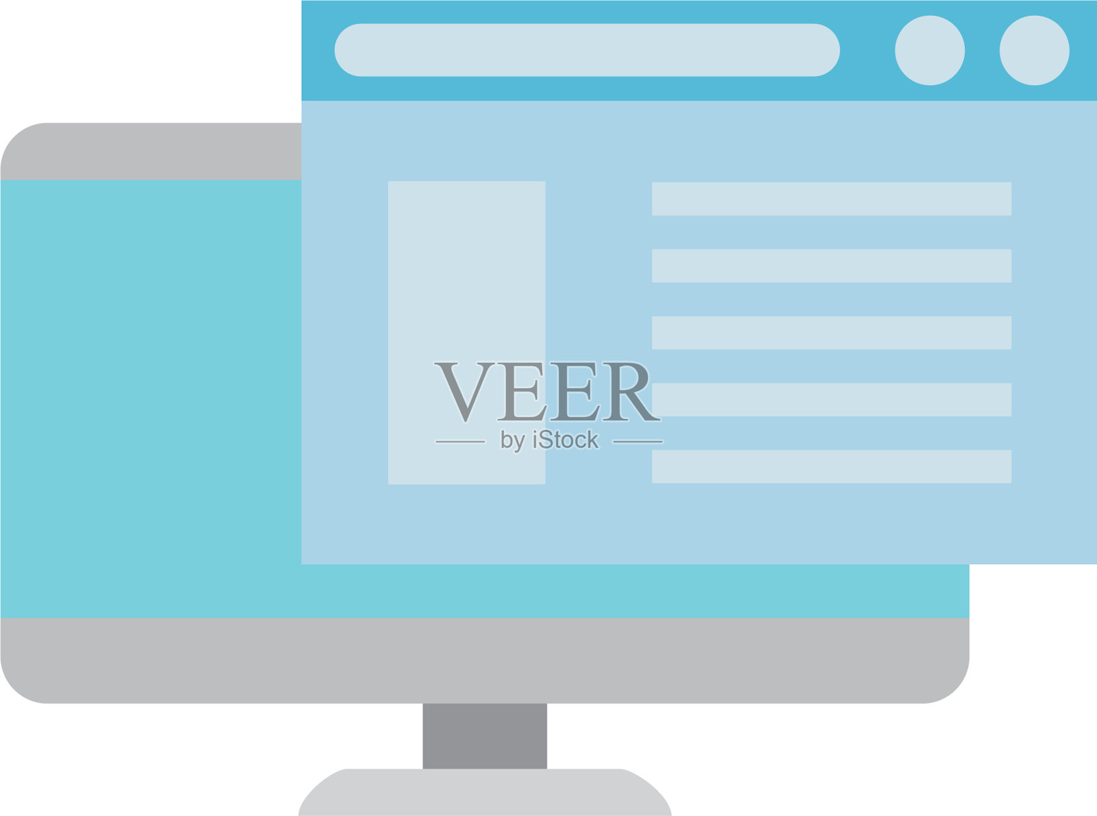 使用网页模板监控电脑设计元素图片