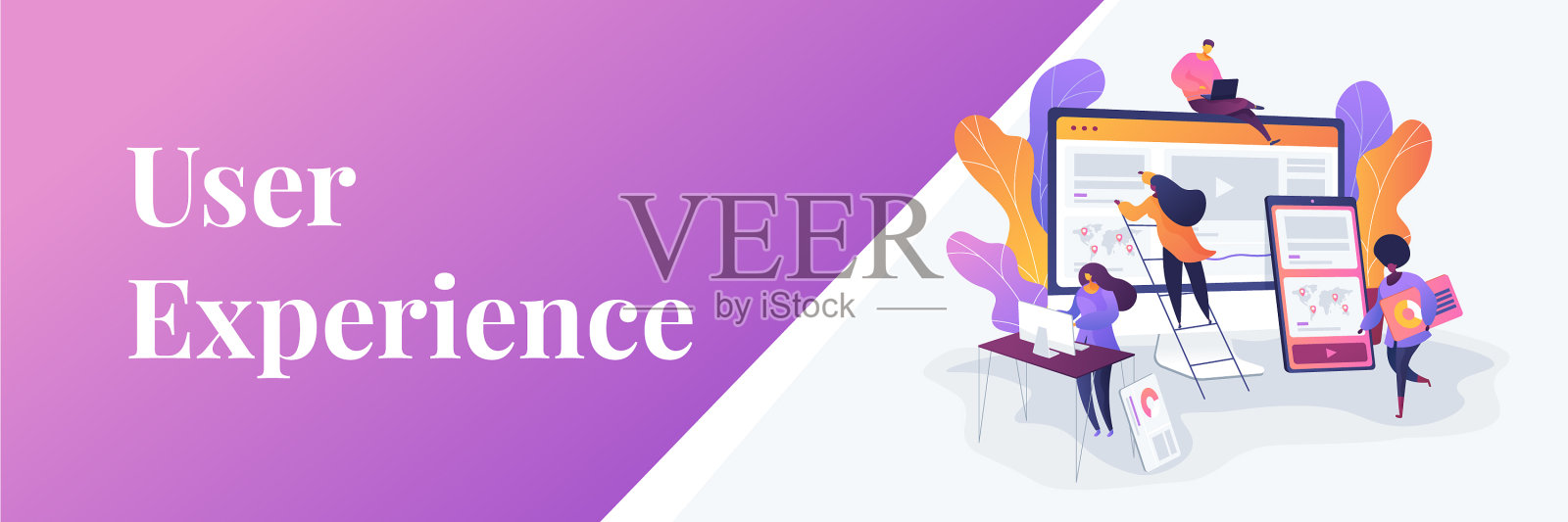 网站设计开发网站横幅概念设计模板素材