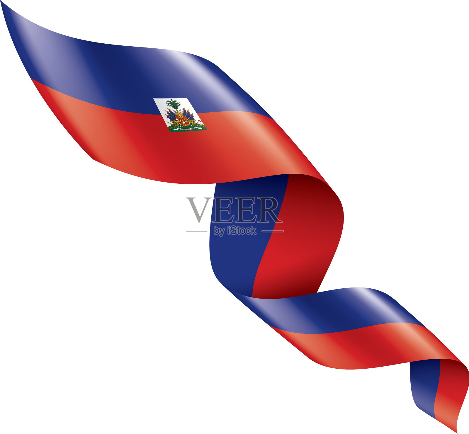 海地国旗上有白色设计元素图片