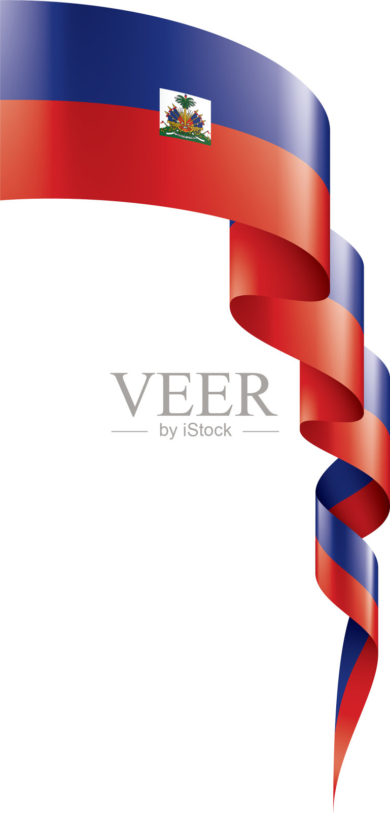 海地国旗上有白色设计元素图片