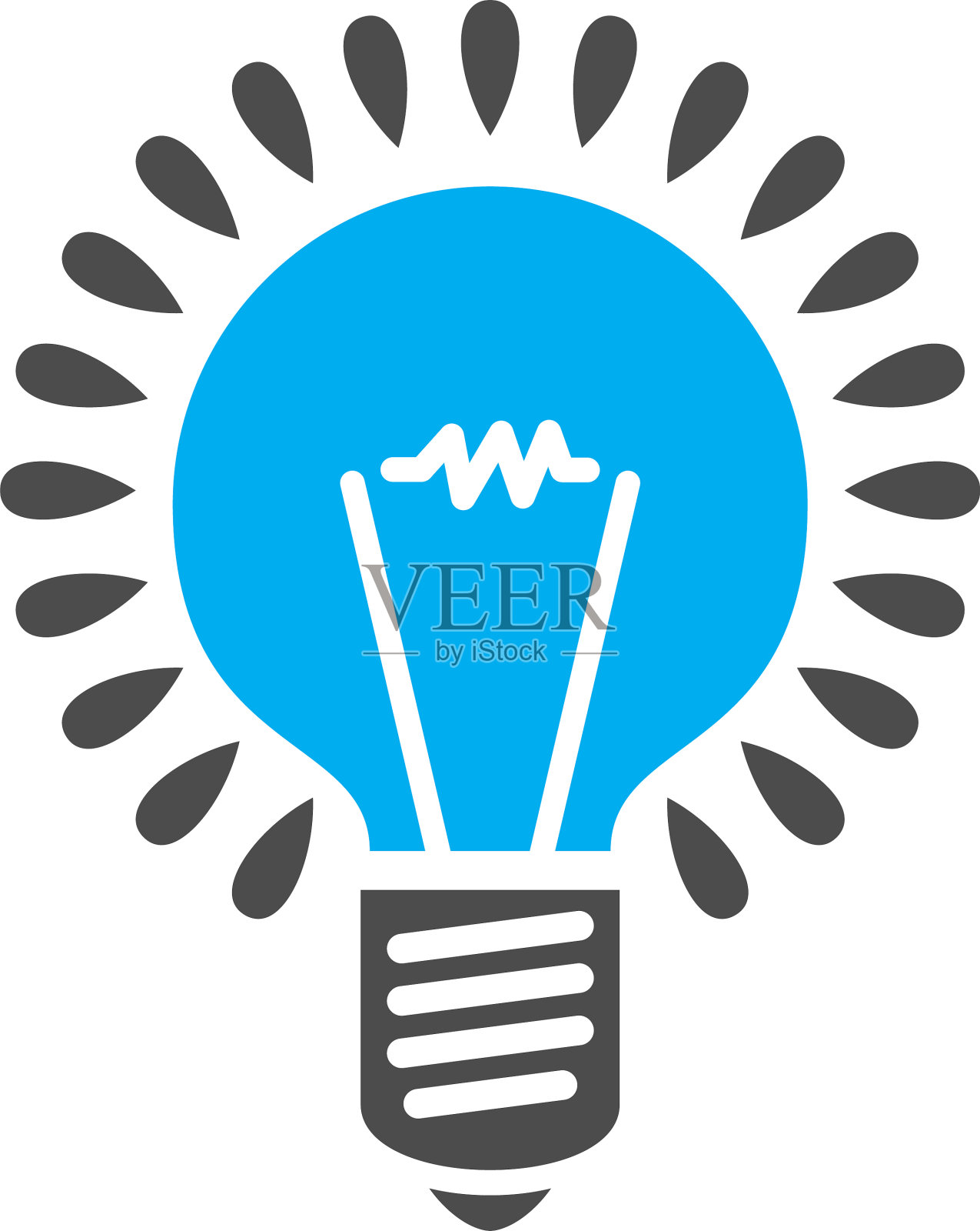 灯泡图标的背景图形和网页设计设计元素图片