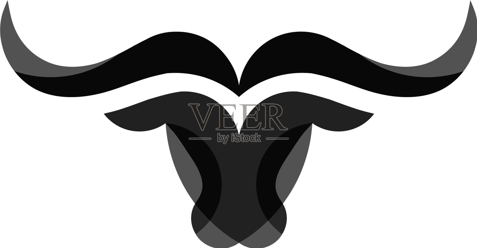 公牛头标志设计元素图片