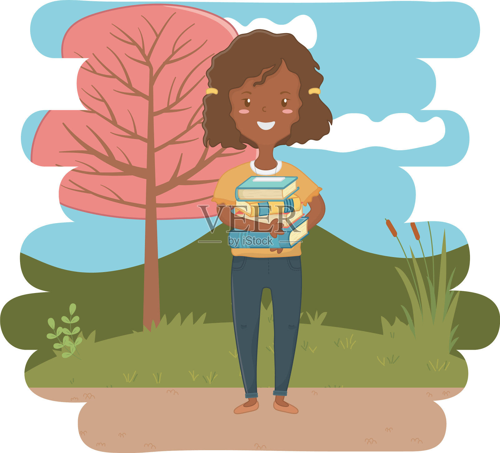 女子动漫学校设计设计元素图片