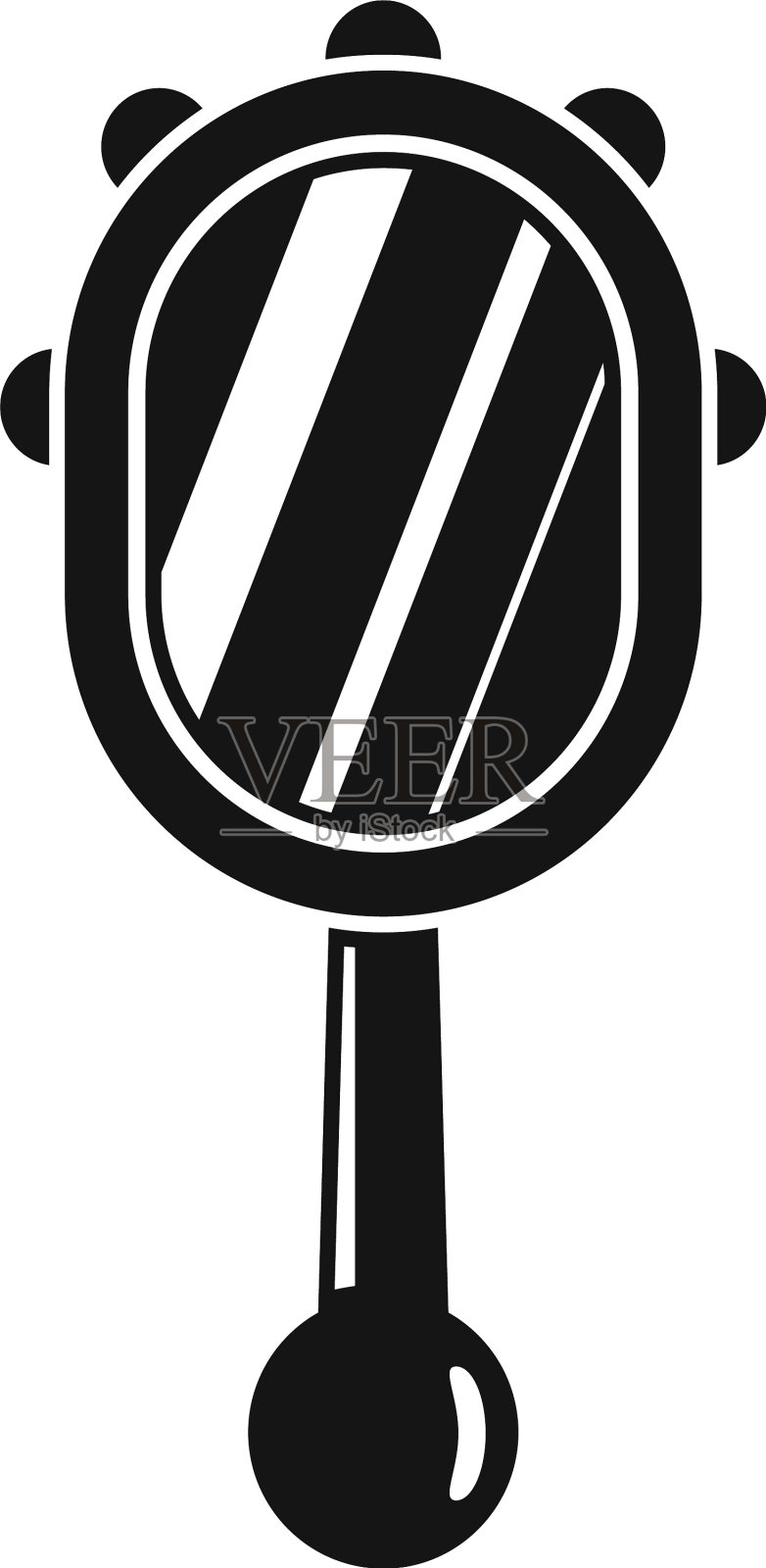 手镜图标风格简单设计元素图片