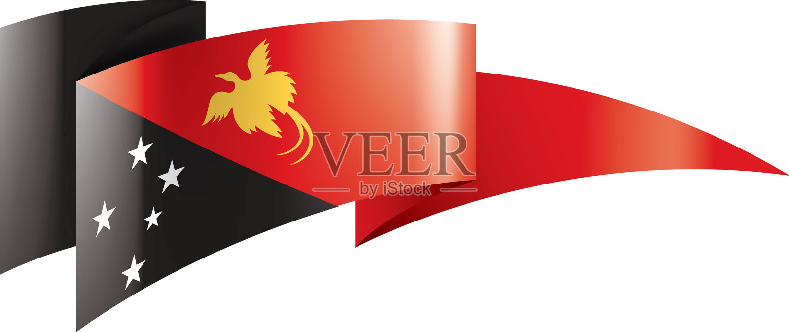 巴布亚新几内亚国旗上设计元素图片