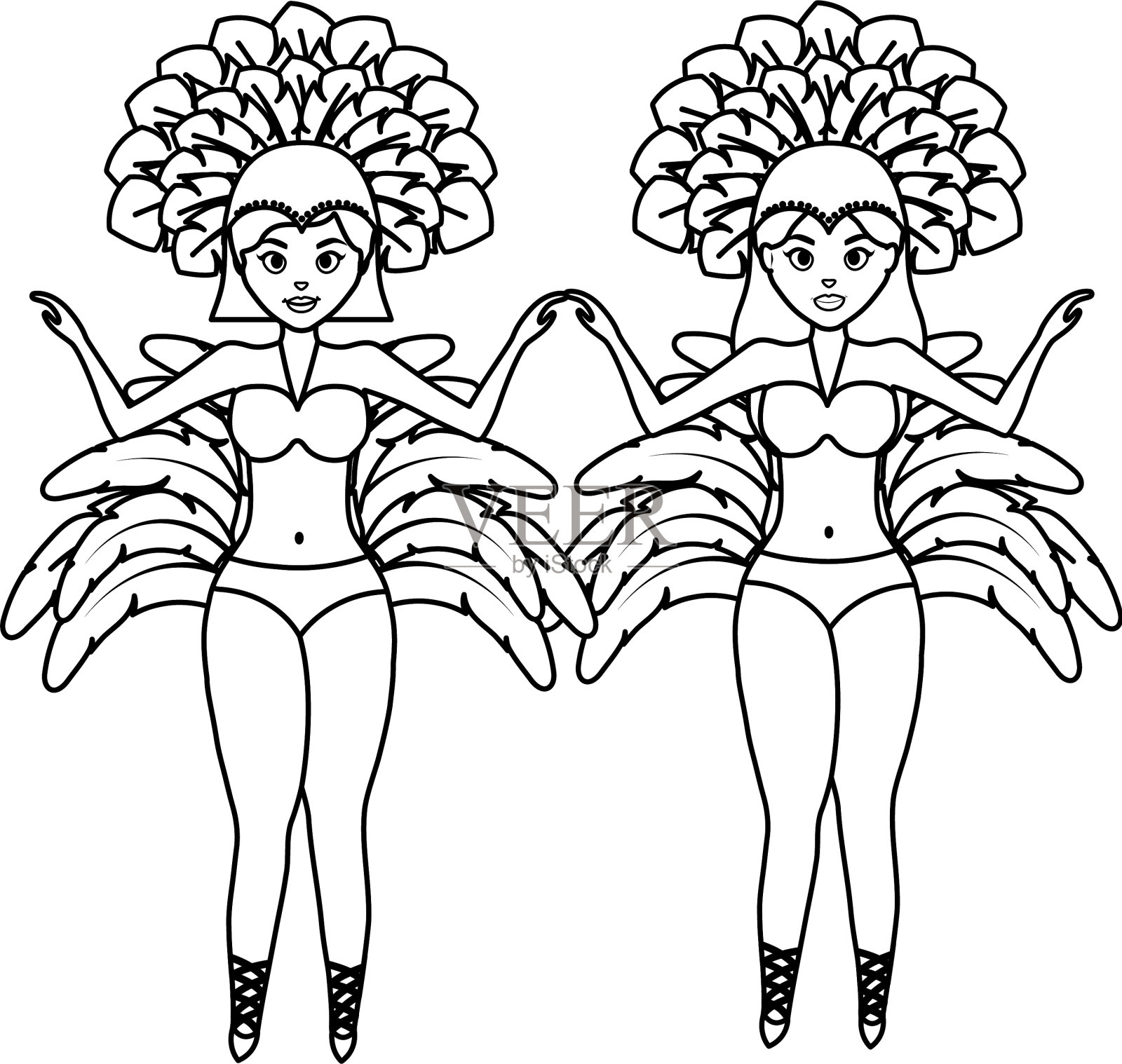 美丽的巴西加罗塔人设计元素图片