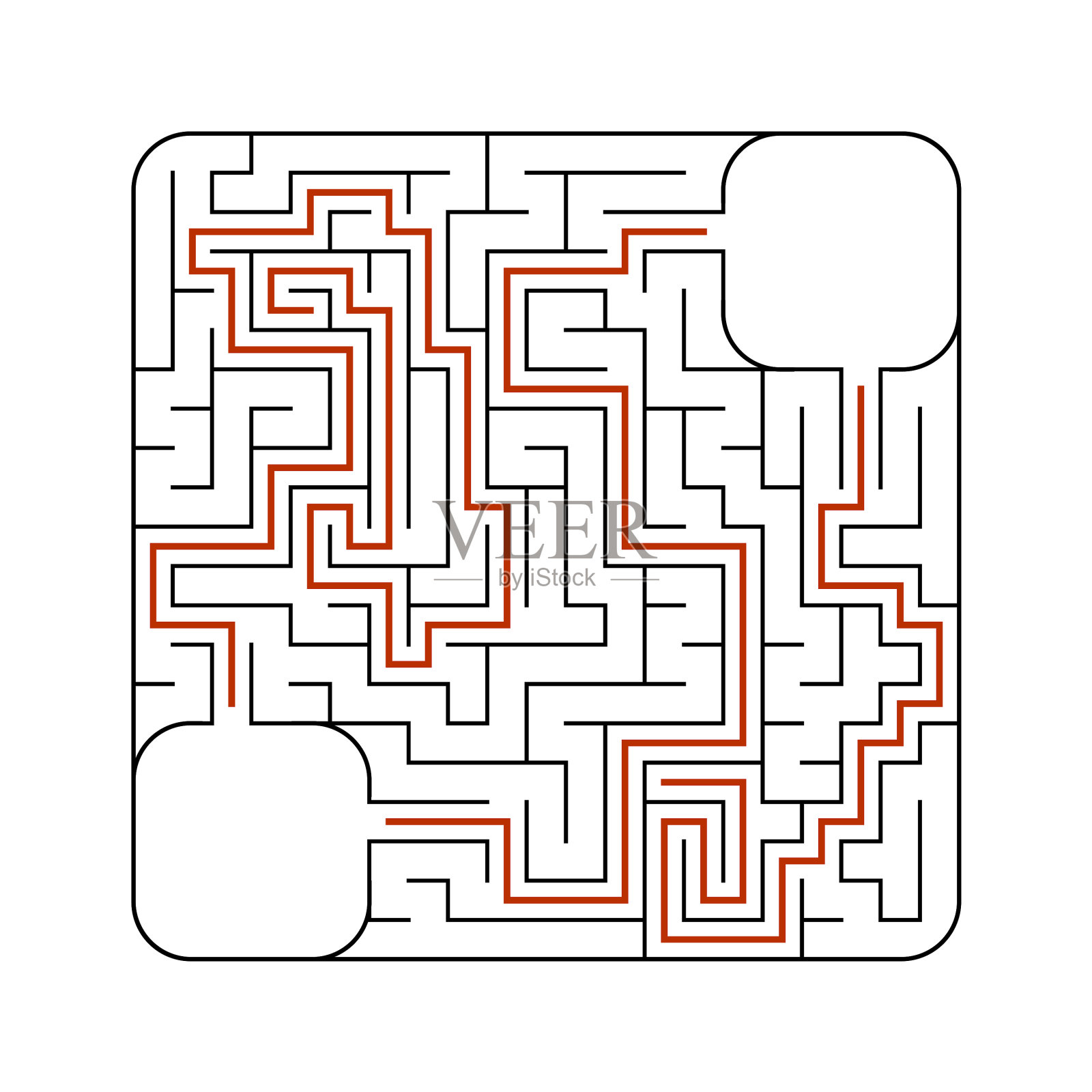 益智益智的抽象迷宫游戏设计元素图片
