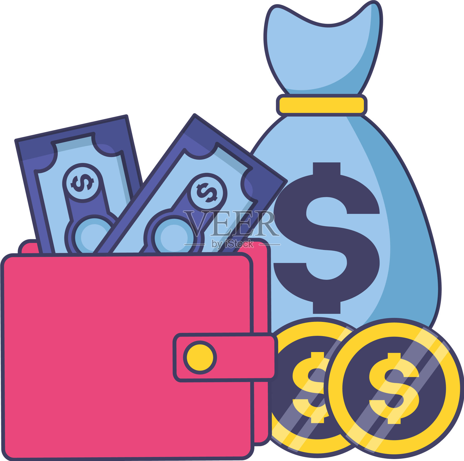 税收的时间付款图标素材