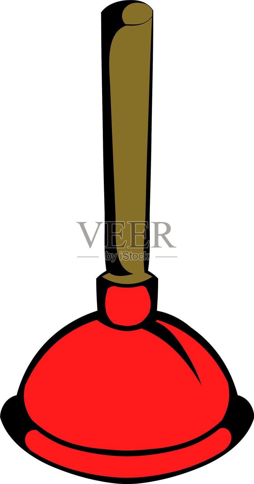 柱塞图标卡通设计元素图片