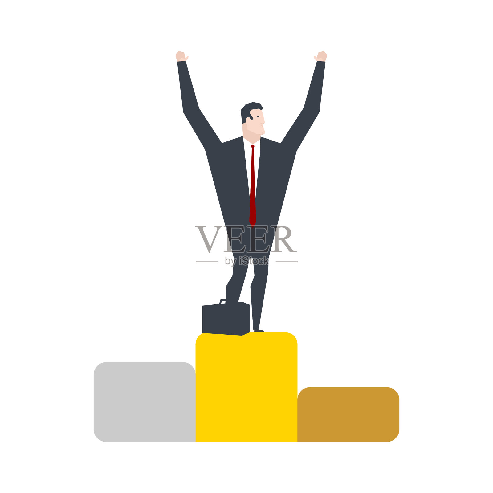 商人就在第一名胜利老板上设计元素图片