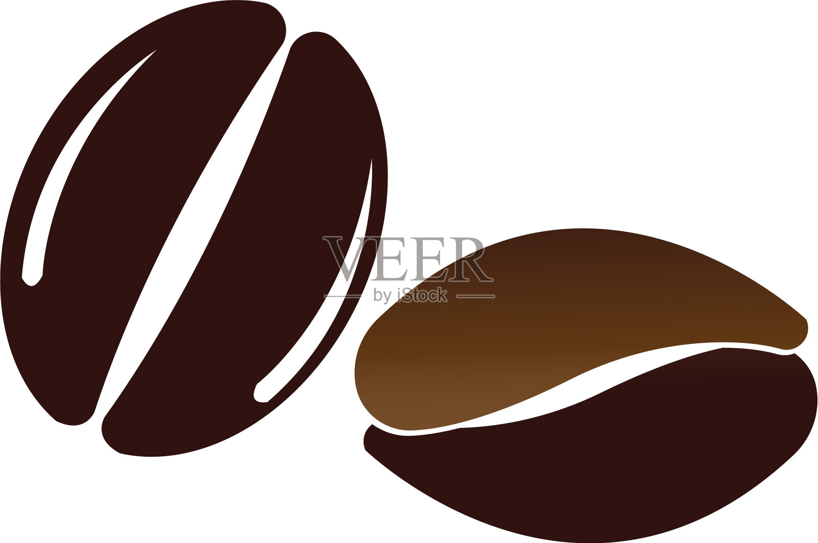 咖啡豆标志模板图标设计元素图片