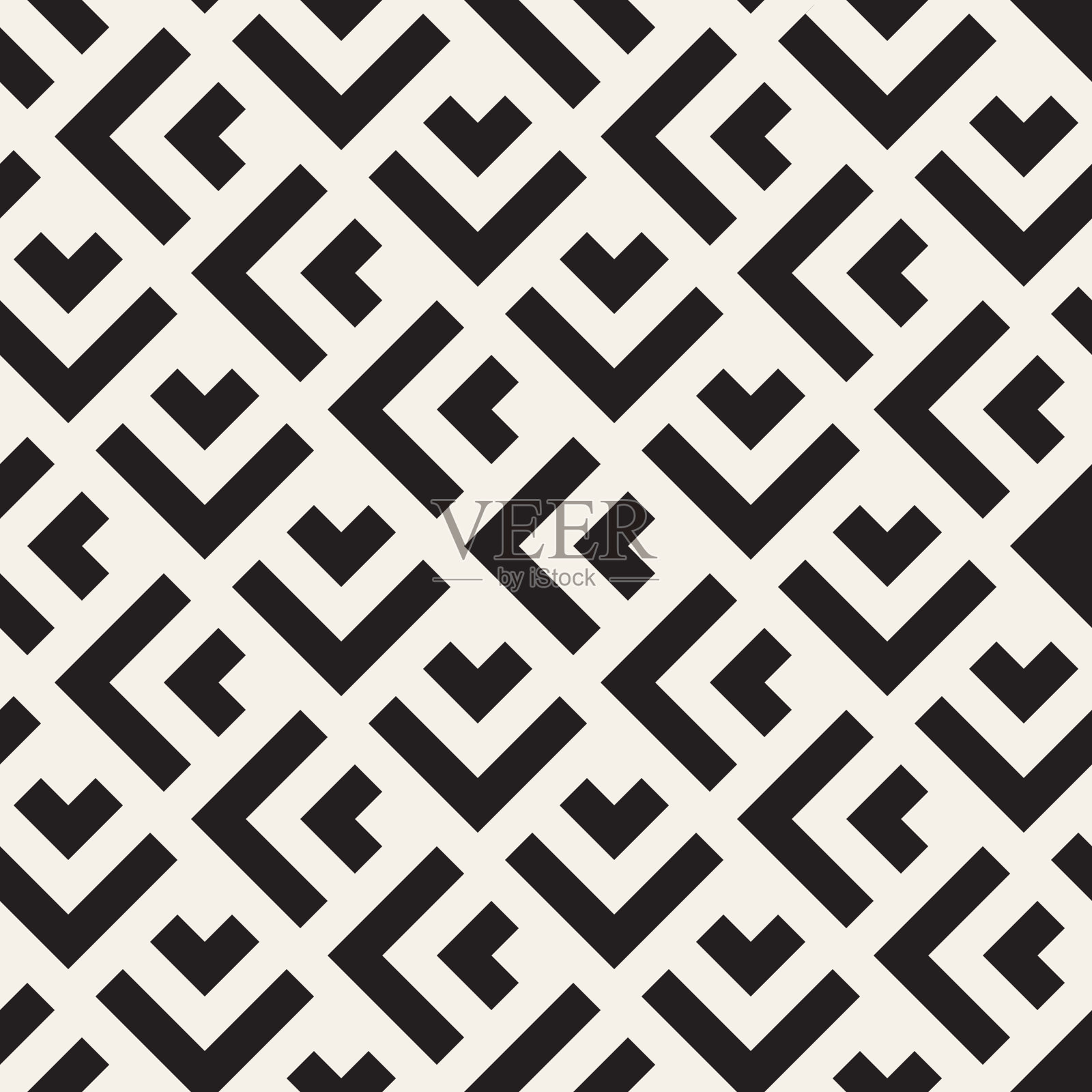 矢量无缝线条拼接图案。现代时尚的抽象质感。重复的几何瓷砖插画图片素材