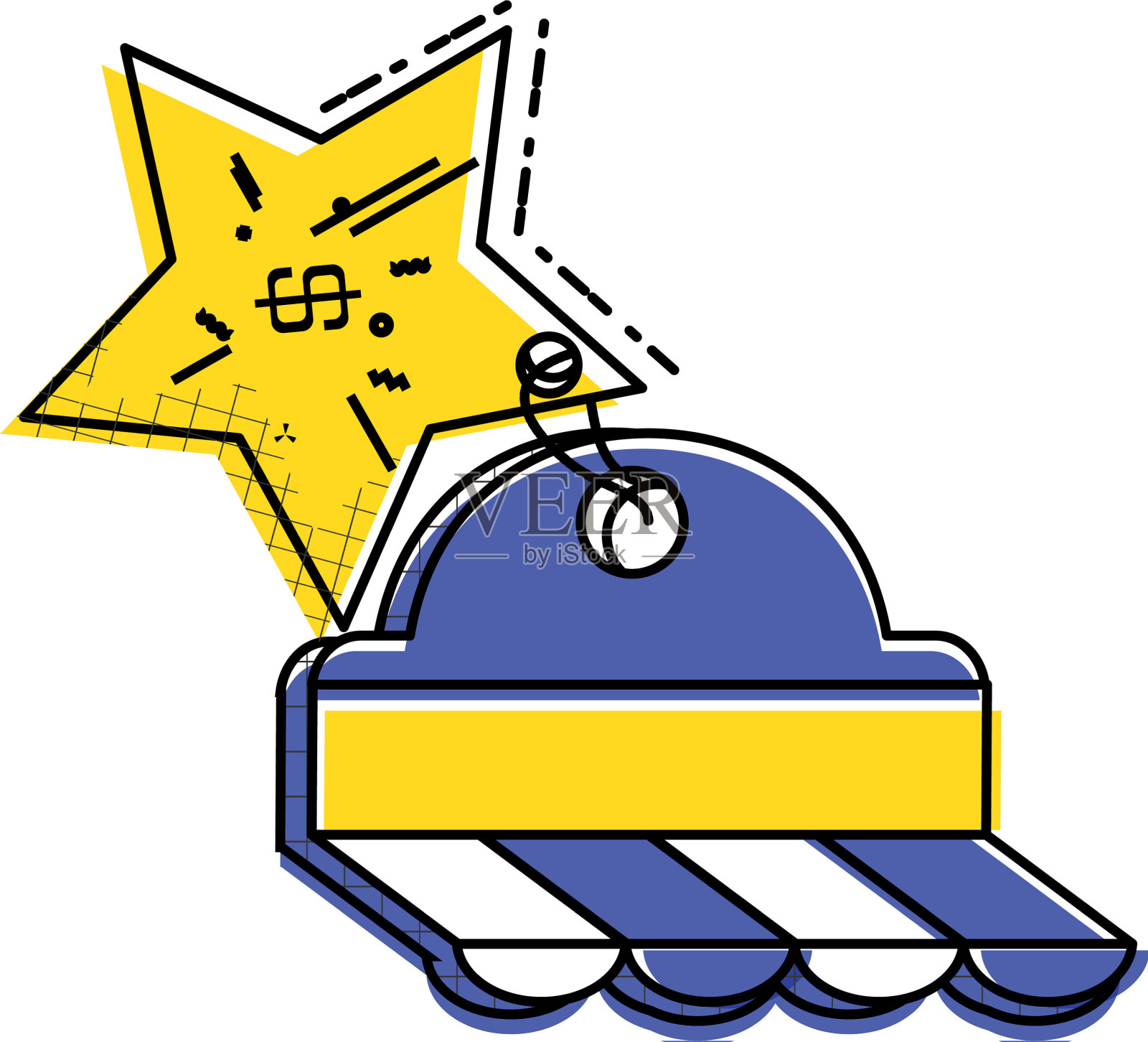 阳伞店与商业标签挂设计元素图片