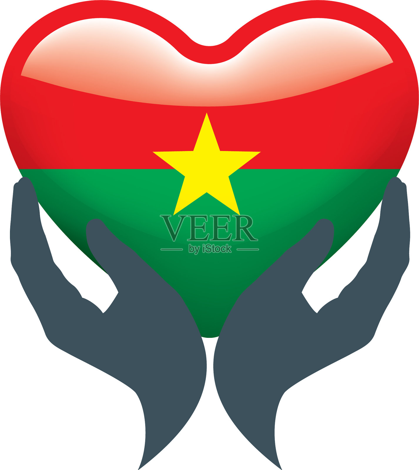 布吉纳法索国旗上的白色设计元素图片