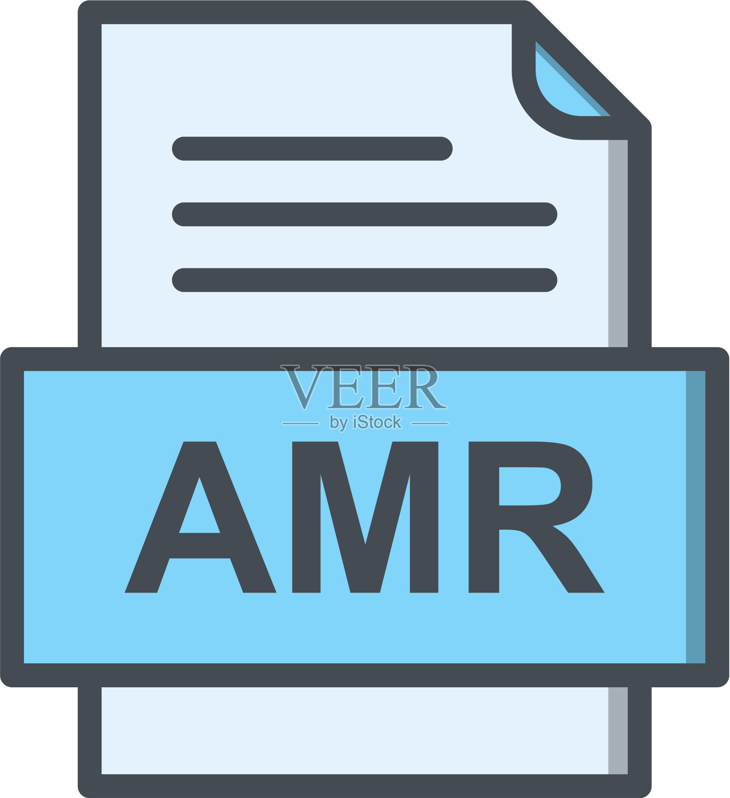 Amr文件文档图标设计元素图片