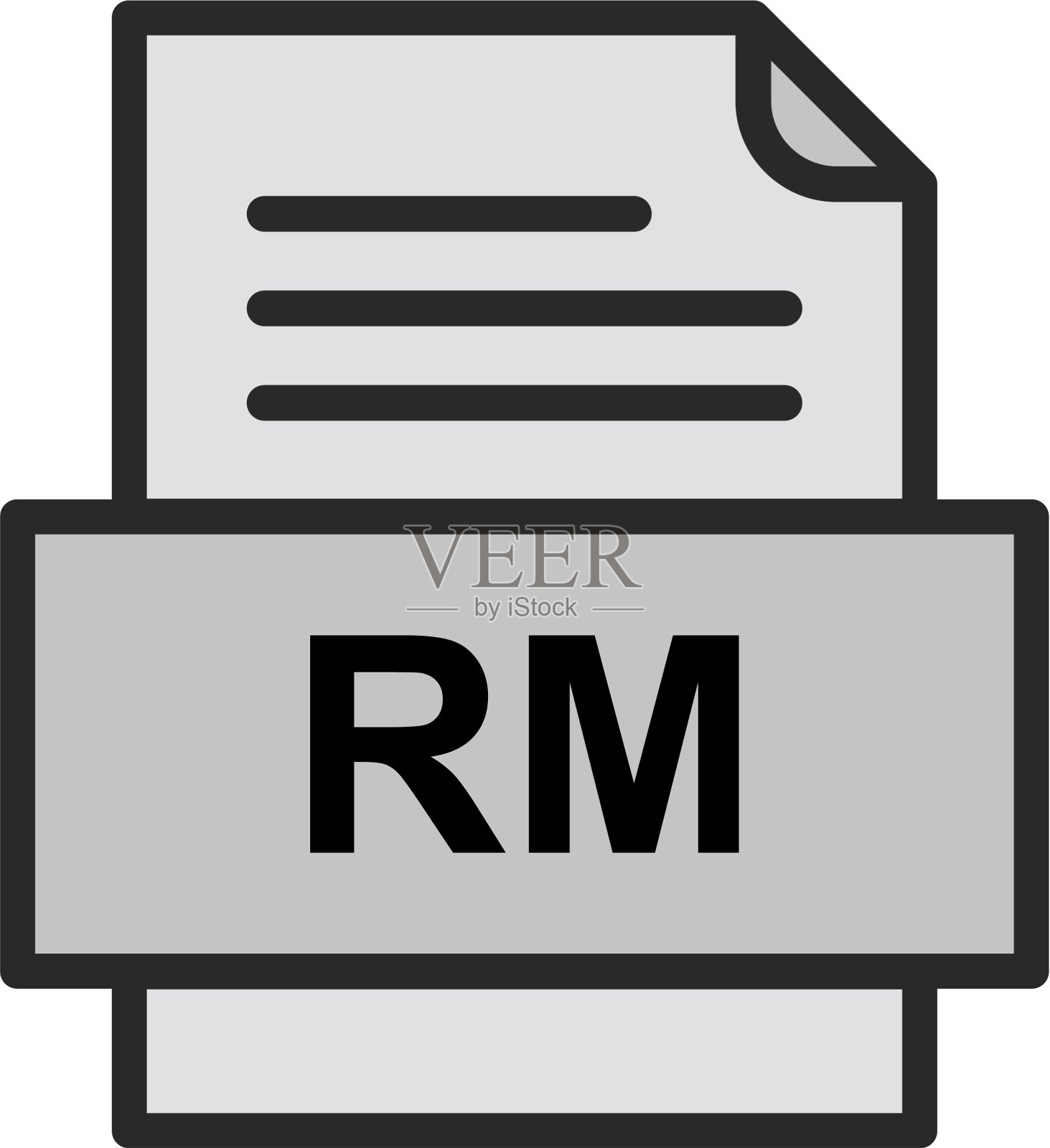 Rm文件文档图标设计元素图片