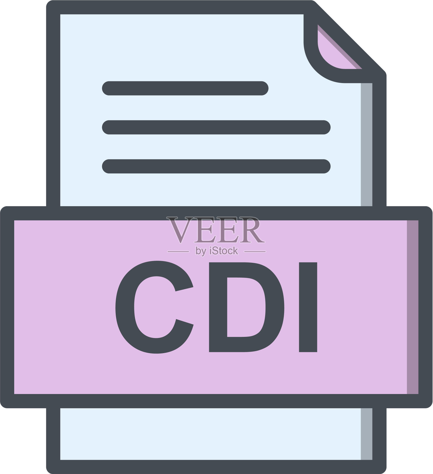 Cdi文件文档图标设计元素图片