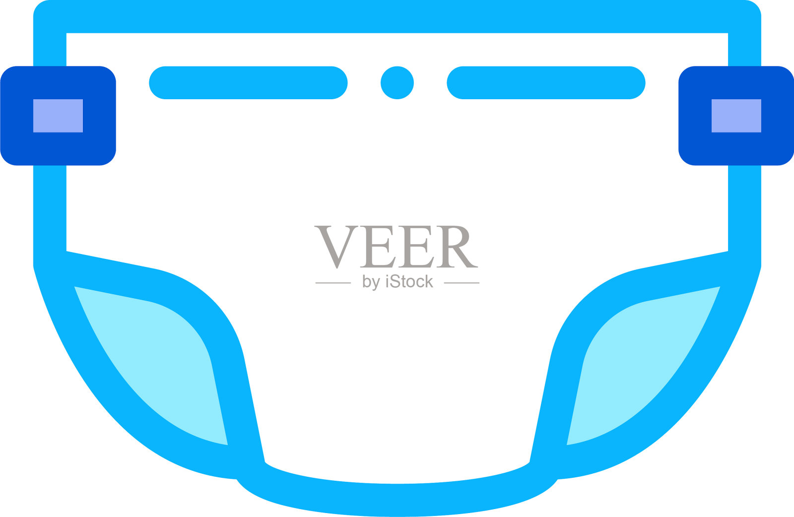 尿布的孩子图标轮廓设计元素图片