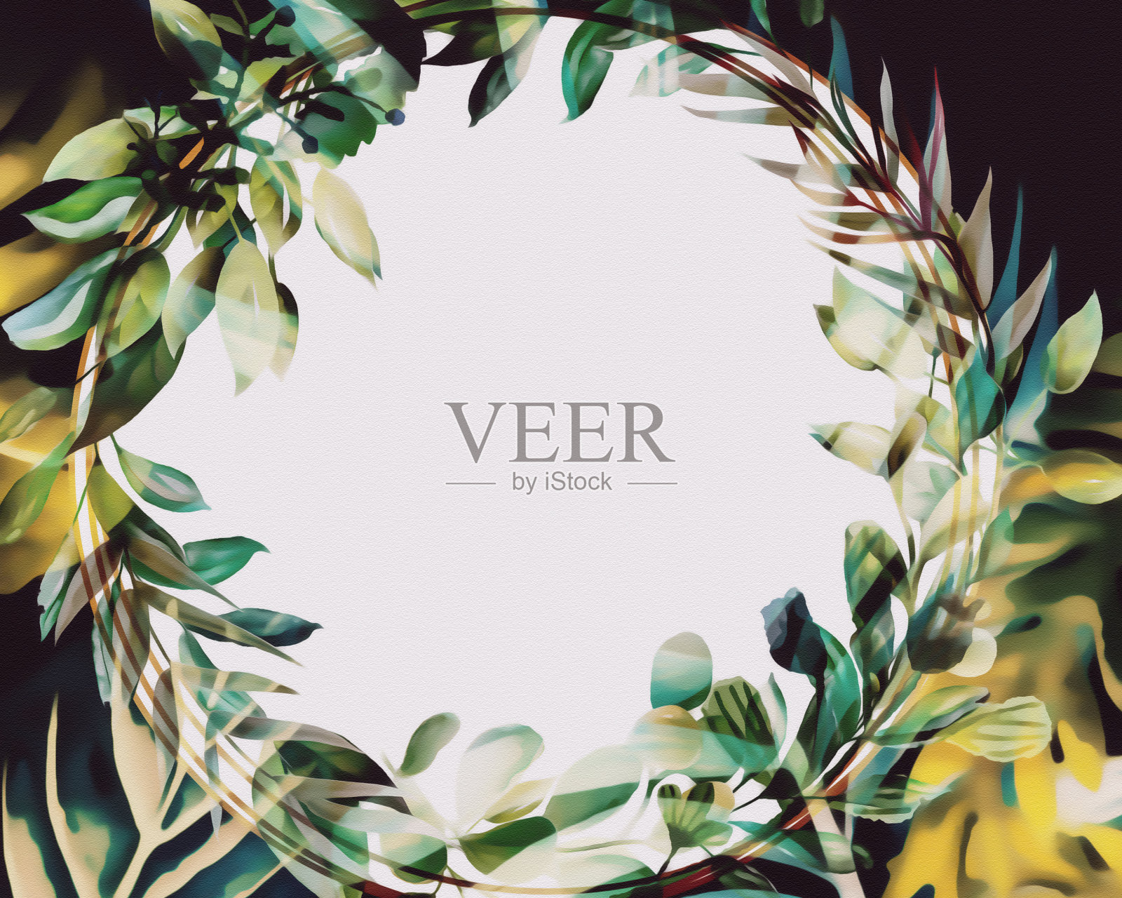 花框架插画图片素材